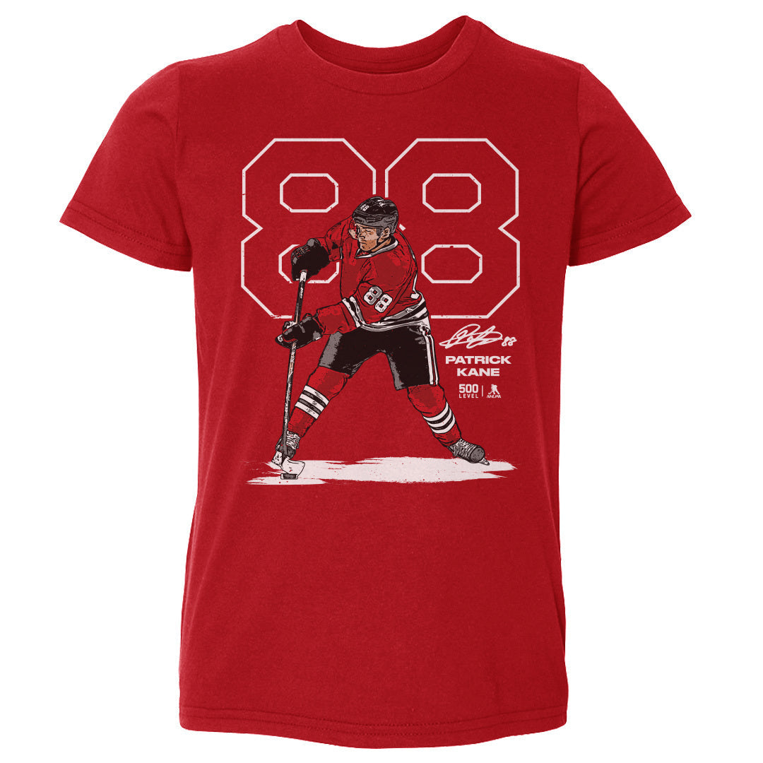 Patrick Kane Chicago Outline WHT