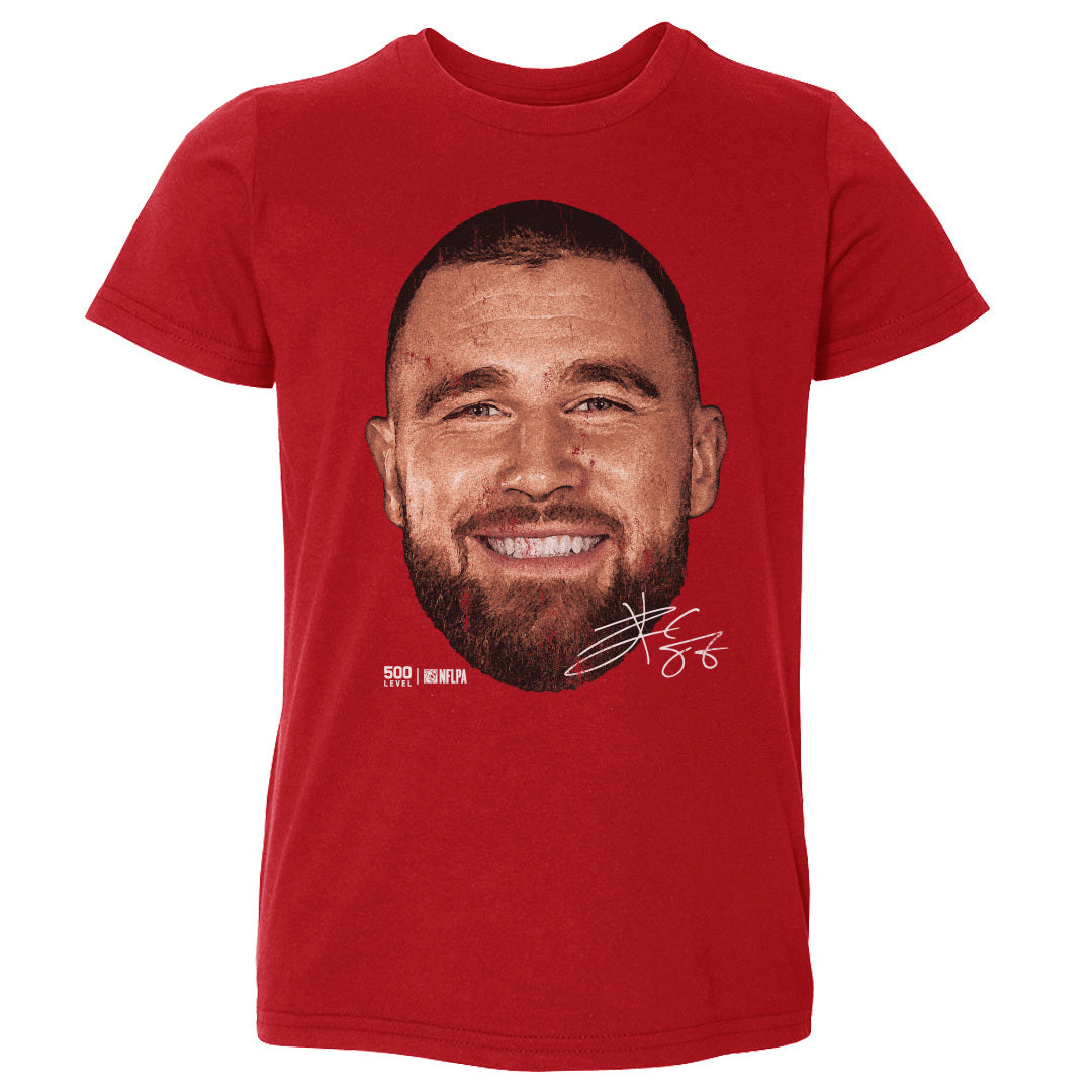 Travis Kelce Kansas City Vintage Head WHT