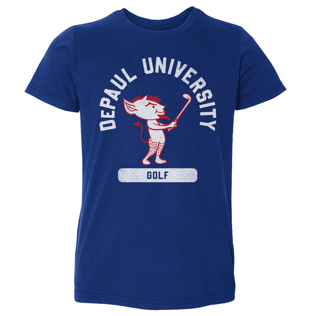 DePaul Blue Demons Mascot Golf WHT