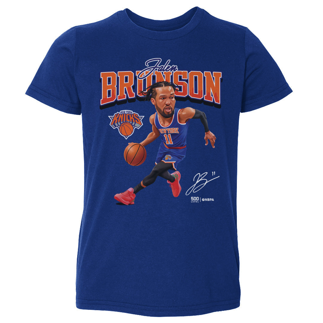 Jalen Brunson New York Knicks Caricature WHT