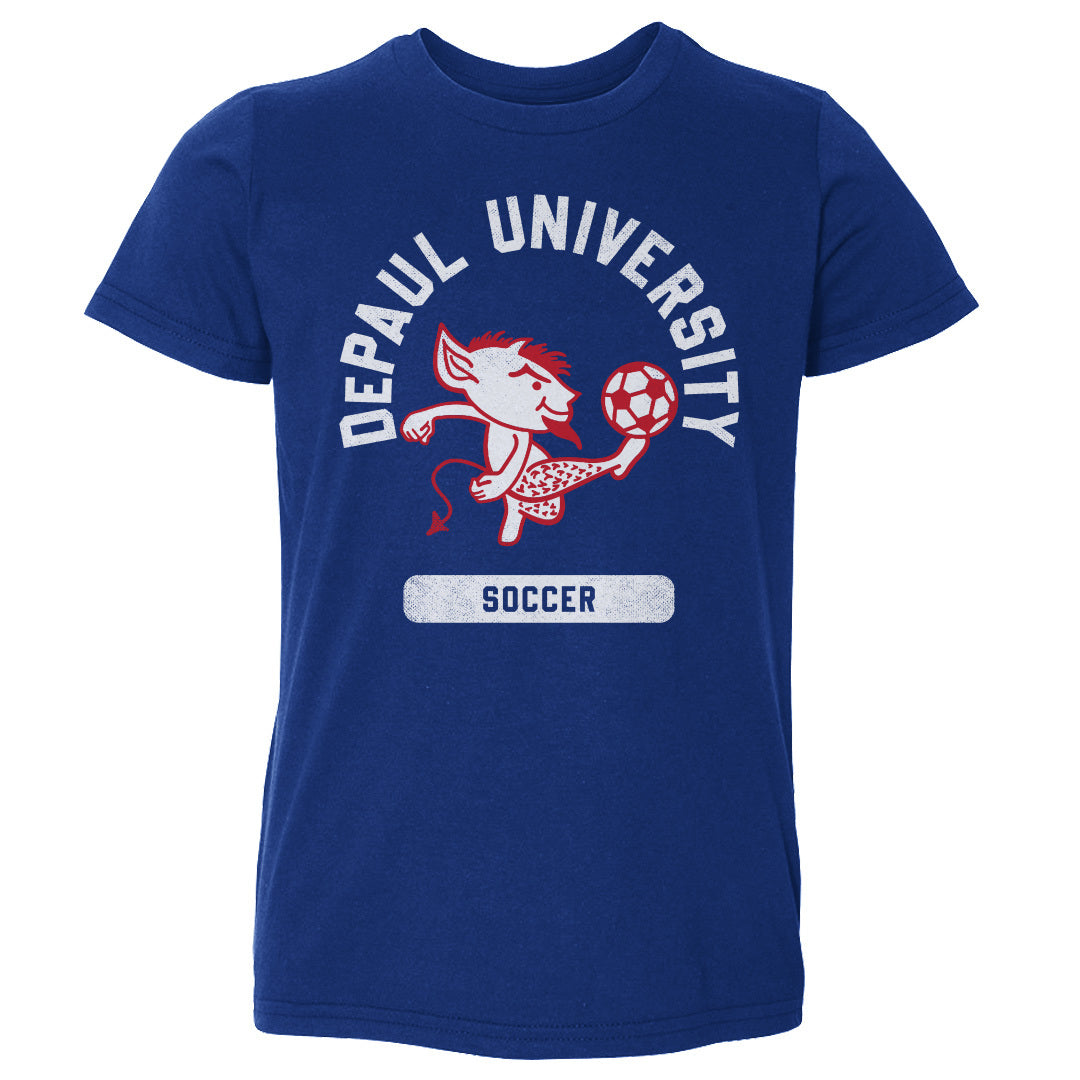 DePaul Blue Demons Mascot Soccer WHT