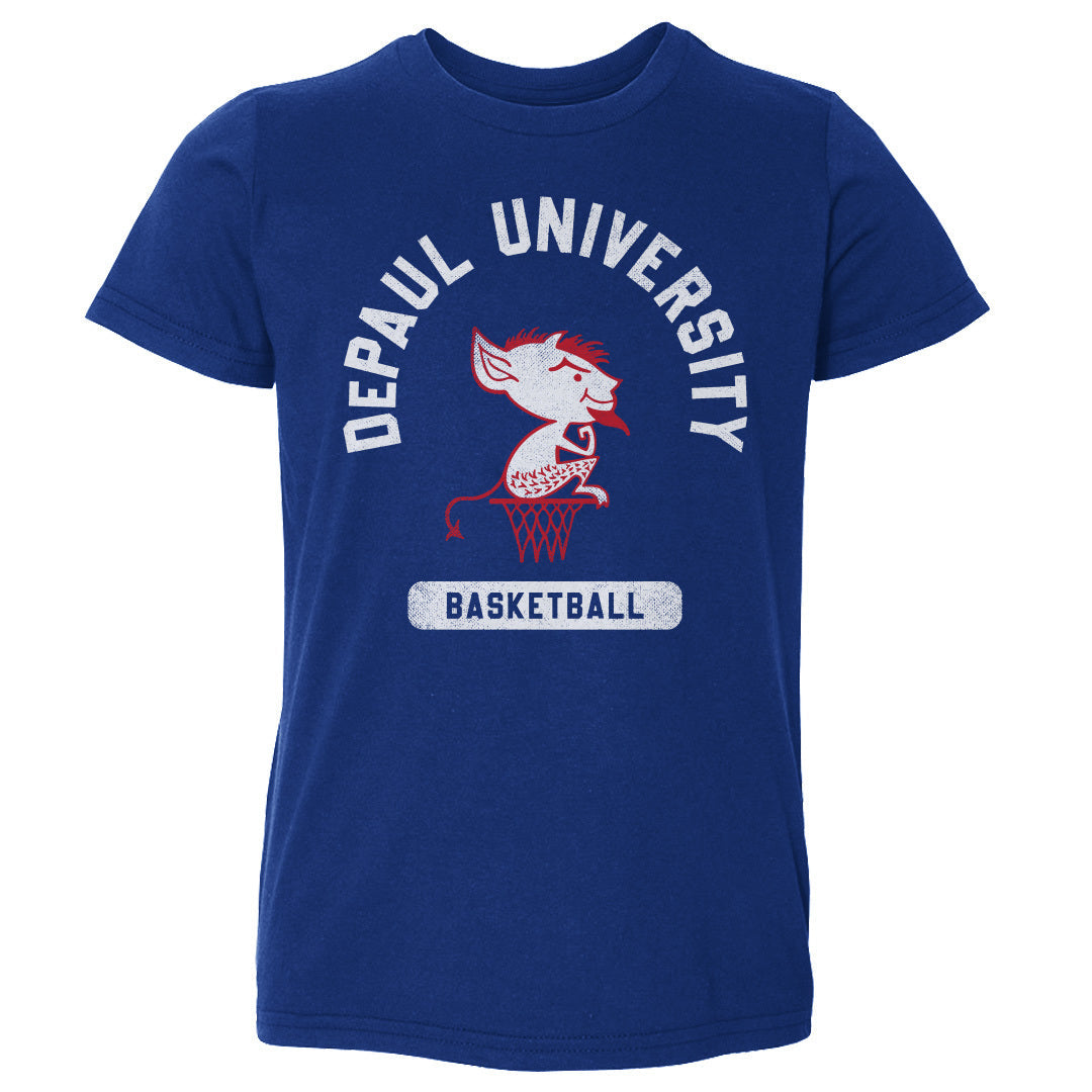 DePaul Blue Demons Mascot Basketball WHT