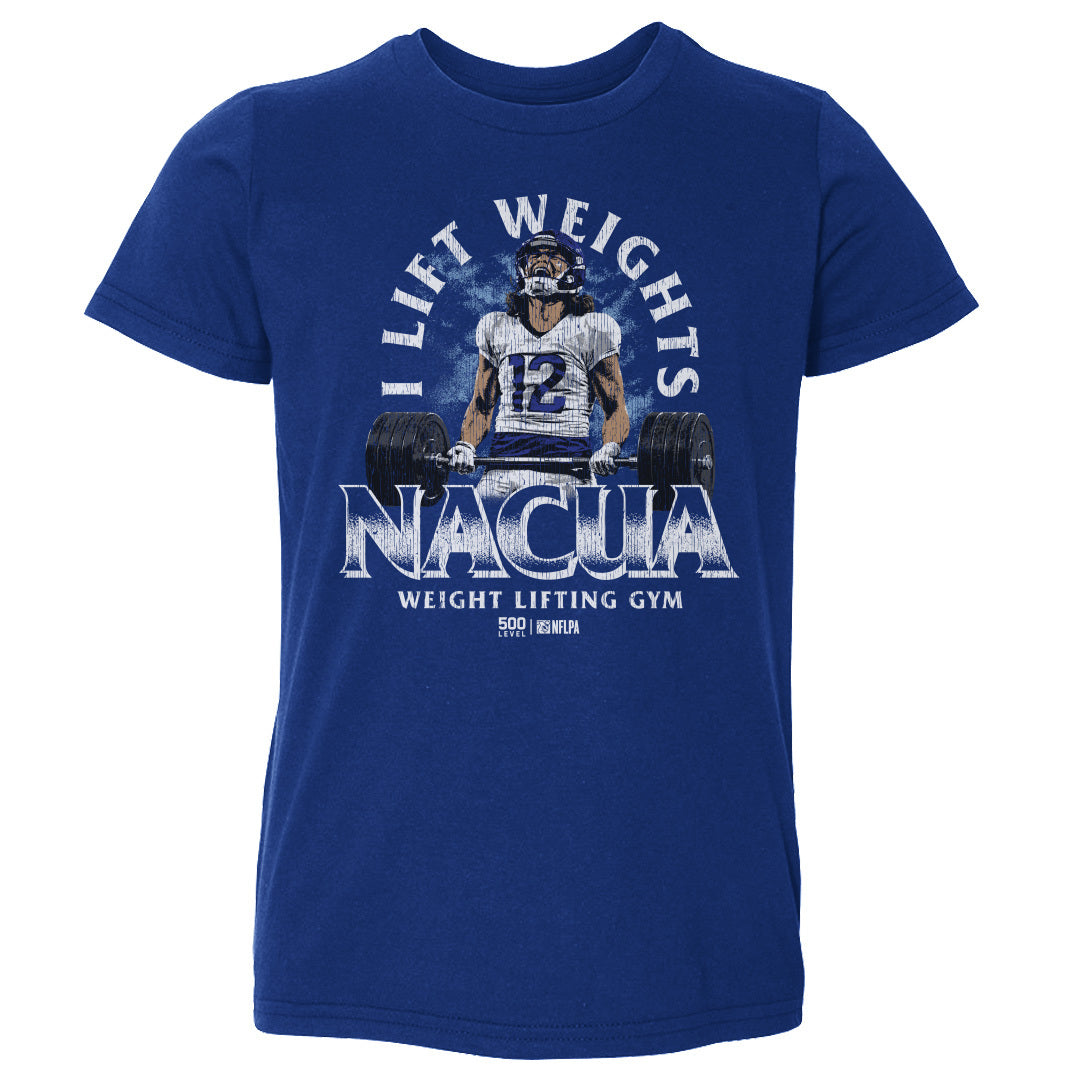 Puka Nacua Los Angeles R I Lift Weights WHT
