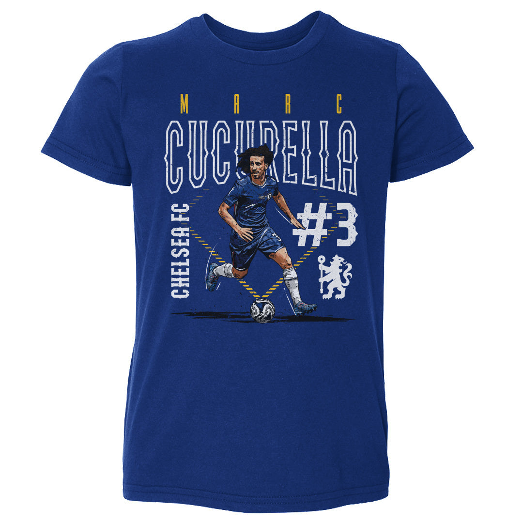 Marc Cucurella Chelsea FC Outline Number WHT