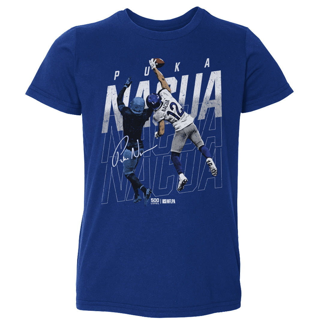 Puka Nacua Los Angeles R One-Handed Catch WHT