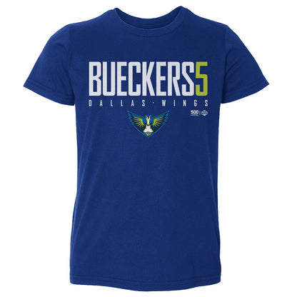 Paige Bueckers Dallas Wings Elite WHT Kids Toddler T Shirt 500 Level Officially Licensed Fan Gear