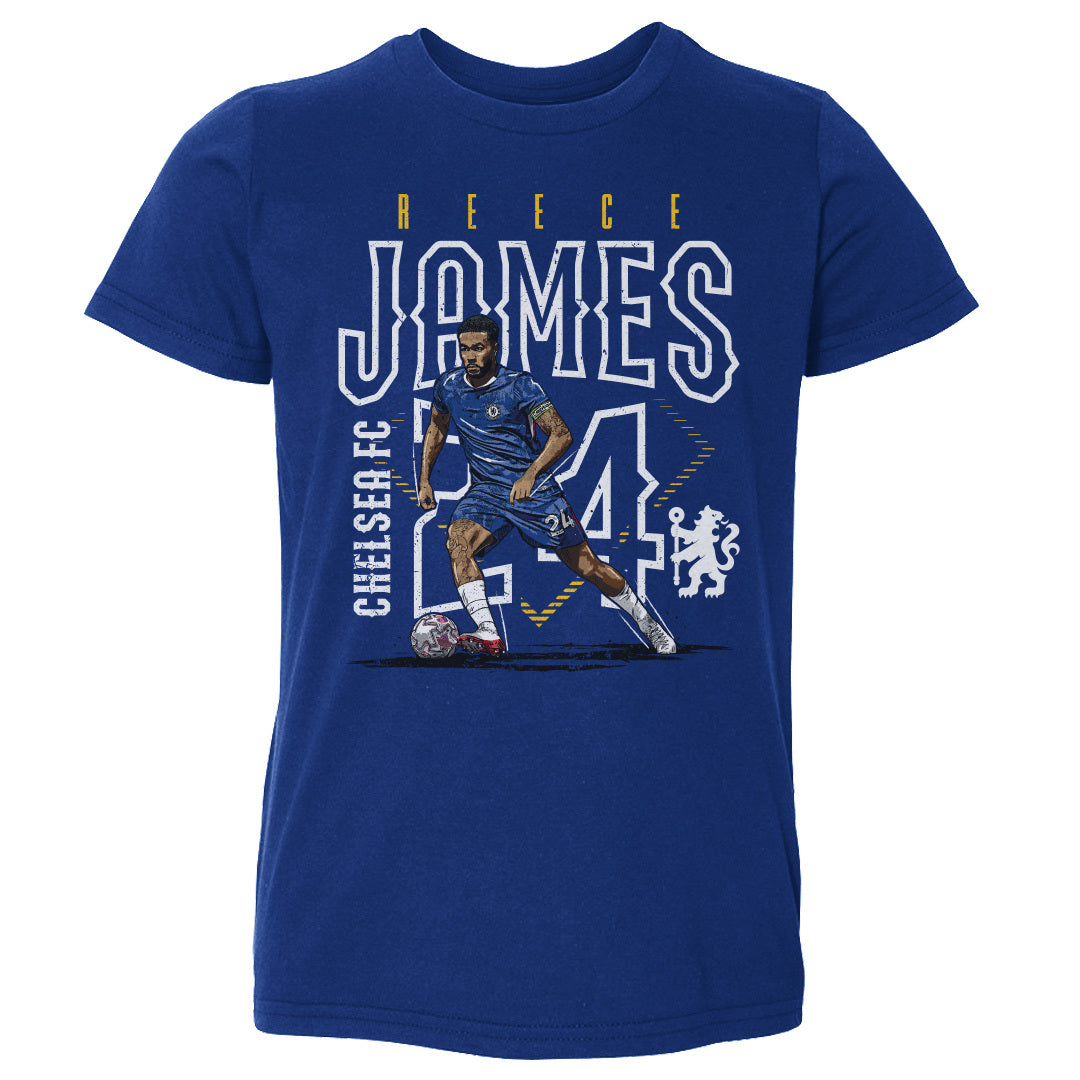Reece James Chelsea FC Outline Number WHT