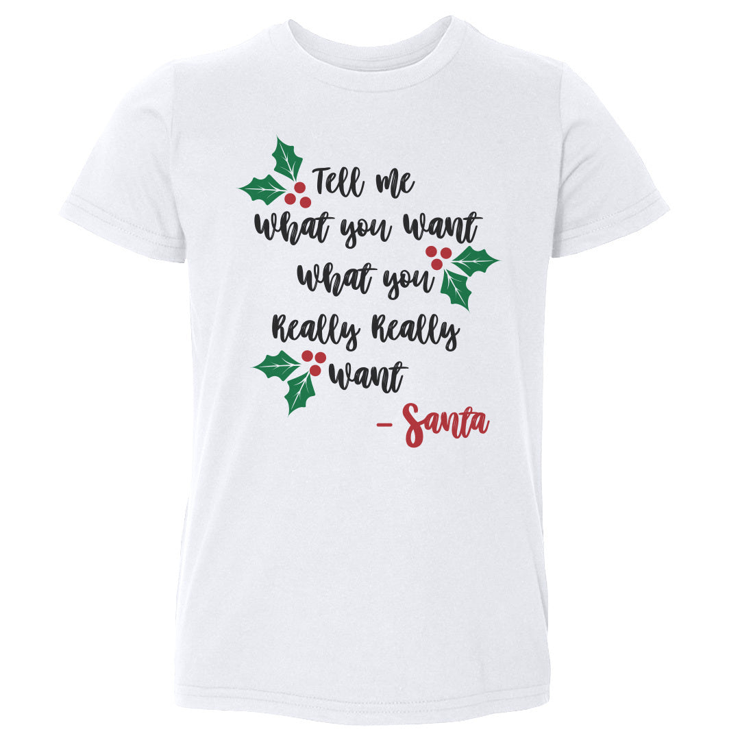 Christmas Tell Me What You Want Santa