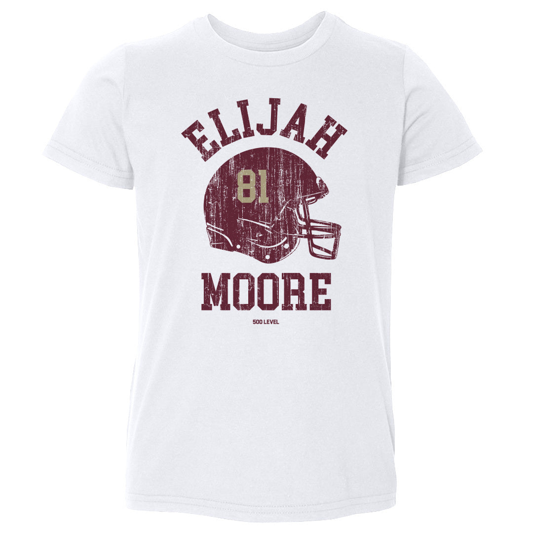 Elijah Moore College Helmet Font