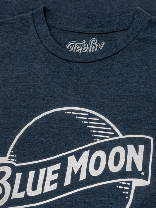 Blue Moon Logo Mens T Shirt Navy Blue