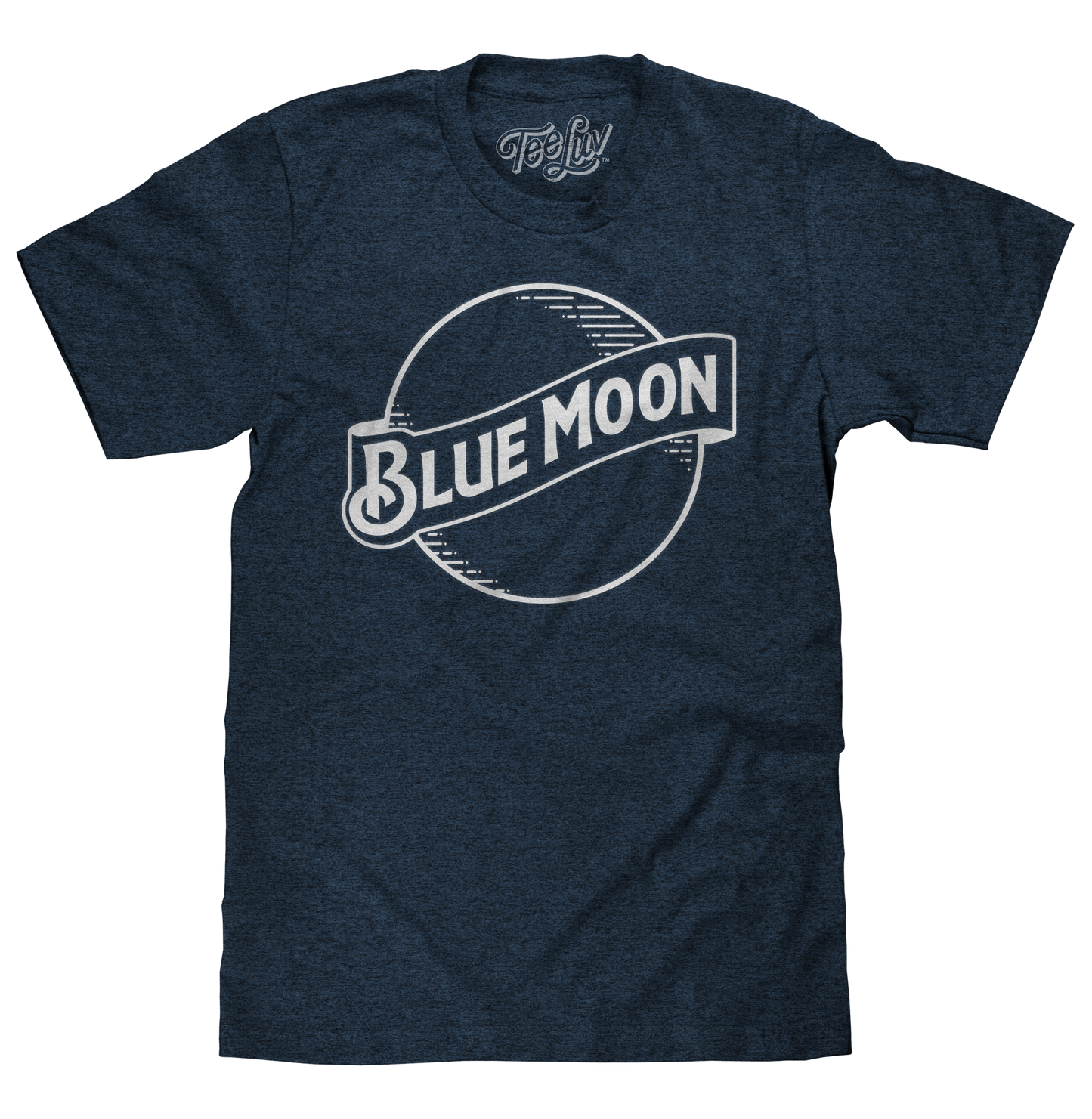 Blue Moon Logo Mens T Shirt Navy Blue