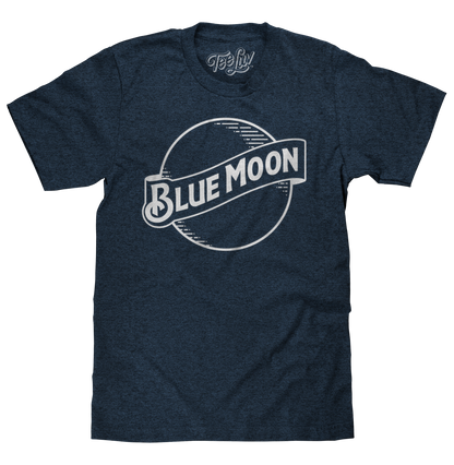 Blue Moon Logo Mens T Shirt Navy Blue