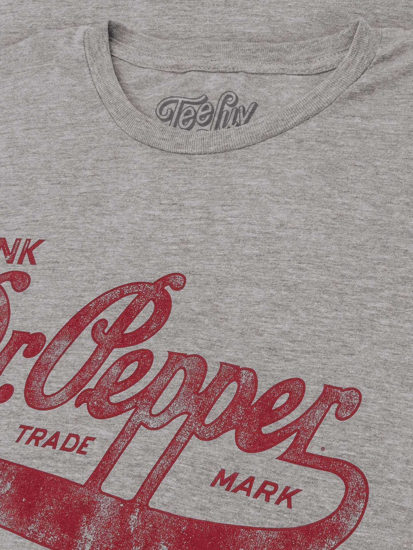 Dr Pepper Signature Mens T Shirt Gray