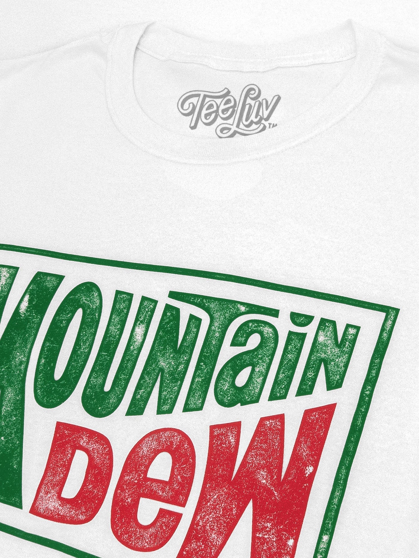 Mountain Dew Retro Logo Mens T Shirt White