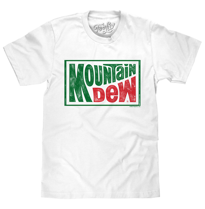 Mountain Dew Retro Logo Mens T Shirt White