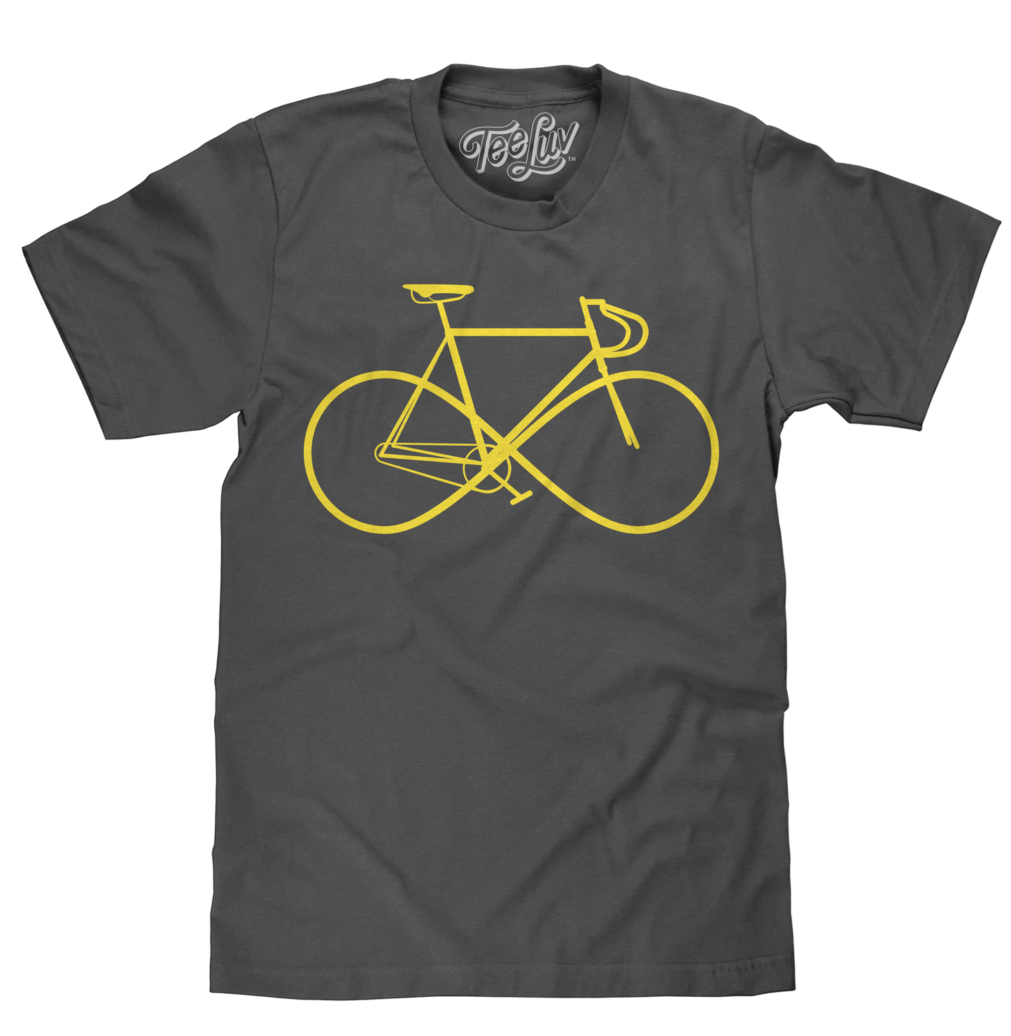 Infinity Sign Bicycle Mens T Shirt Gray