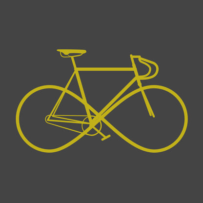 Infinity Sign Bicycle Mens T Shirt Gray