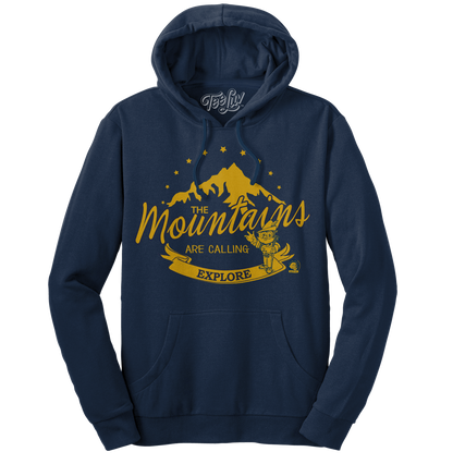 Woodsy Owl Explore Pullover Hooded Sweatshirt Hoodie Navy