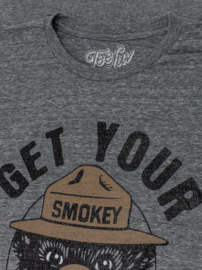 Get Your Smokey On Mens T Shirt Gray