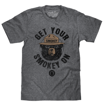 Get Your Smokey On Mens T Shirt Gray