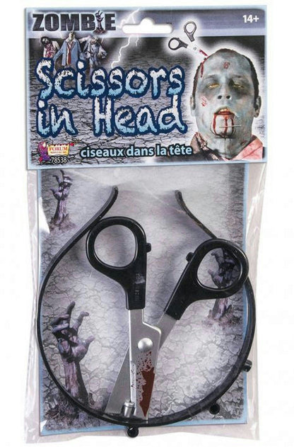 Scissor In Head Bloody Zombie Halloween Headband