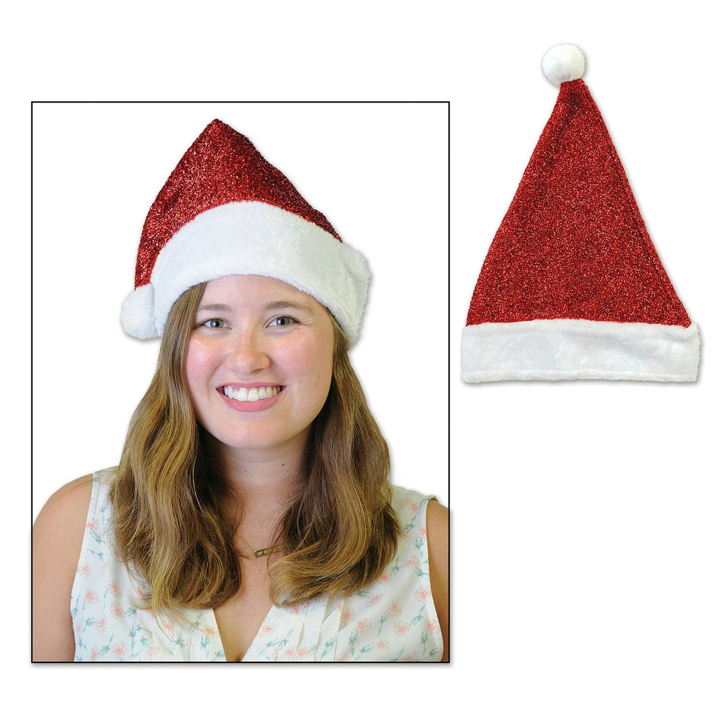 Metalic Santa Hat