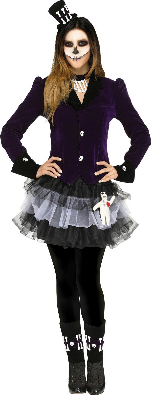 Fun World Women's Voodoo Dolly Adult Costume M/L 10-14