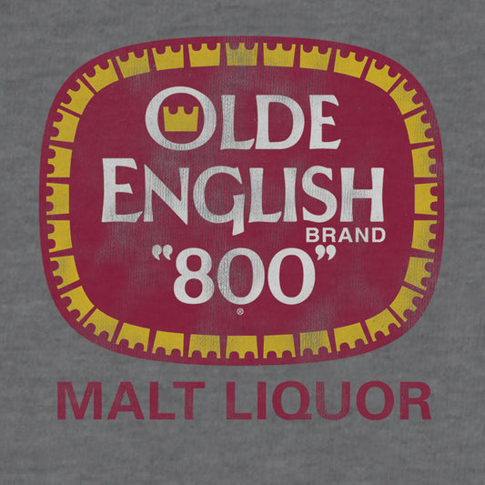 Olde English 800 Malt Liquor Hooded Sweatshirt Hoodie Oxford Gray
