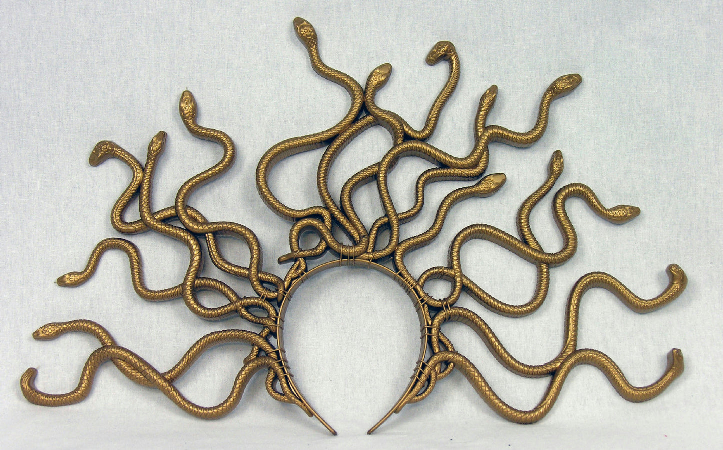 Gold Medusa Snake Headpiece Headband Costume Accessory