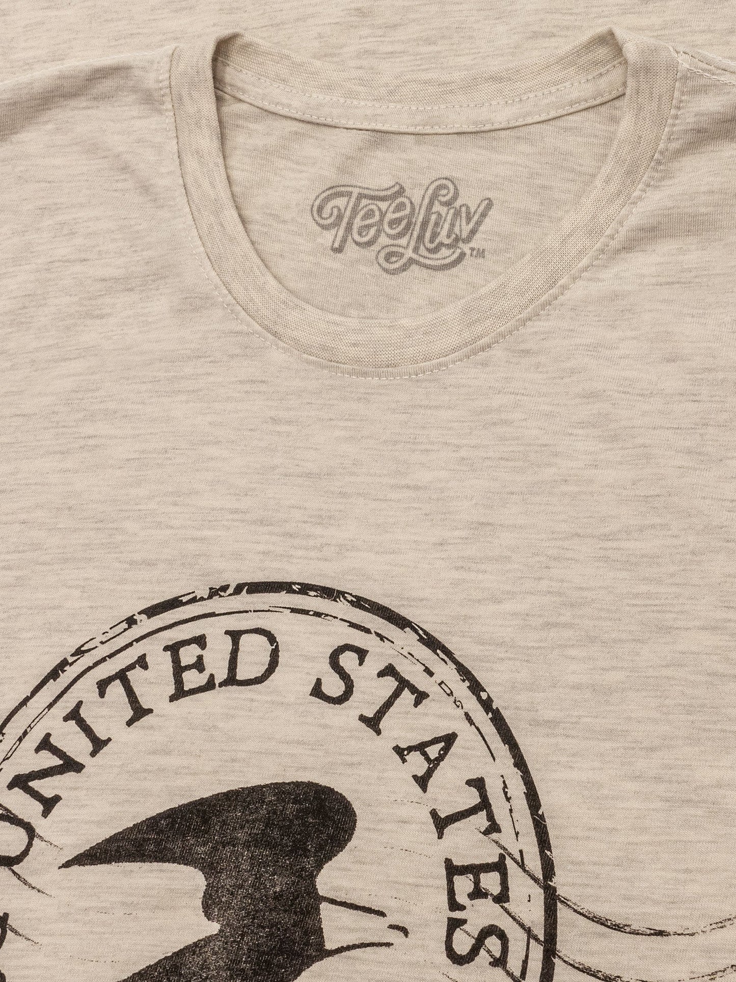 USPS Postmark Mens T Shirt Oatmeal