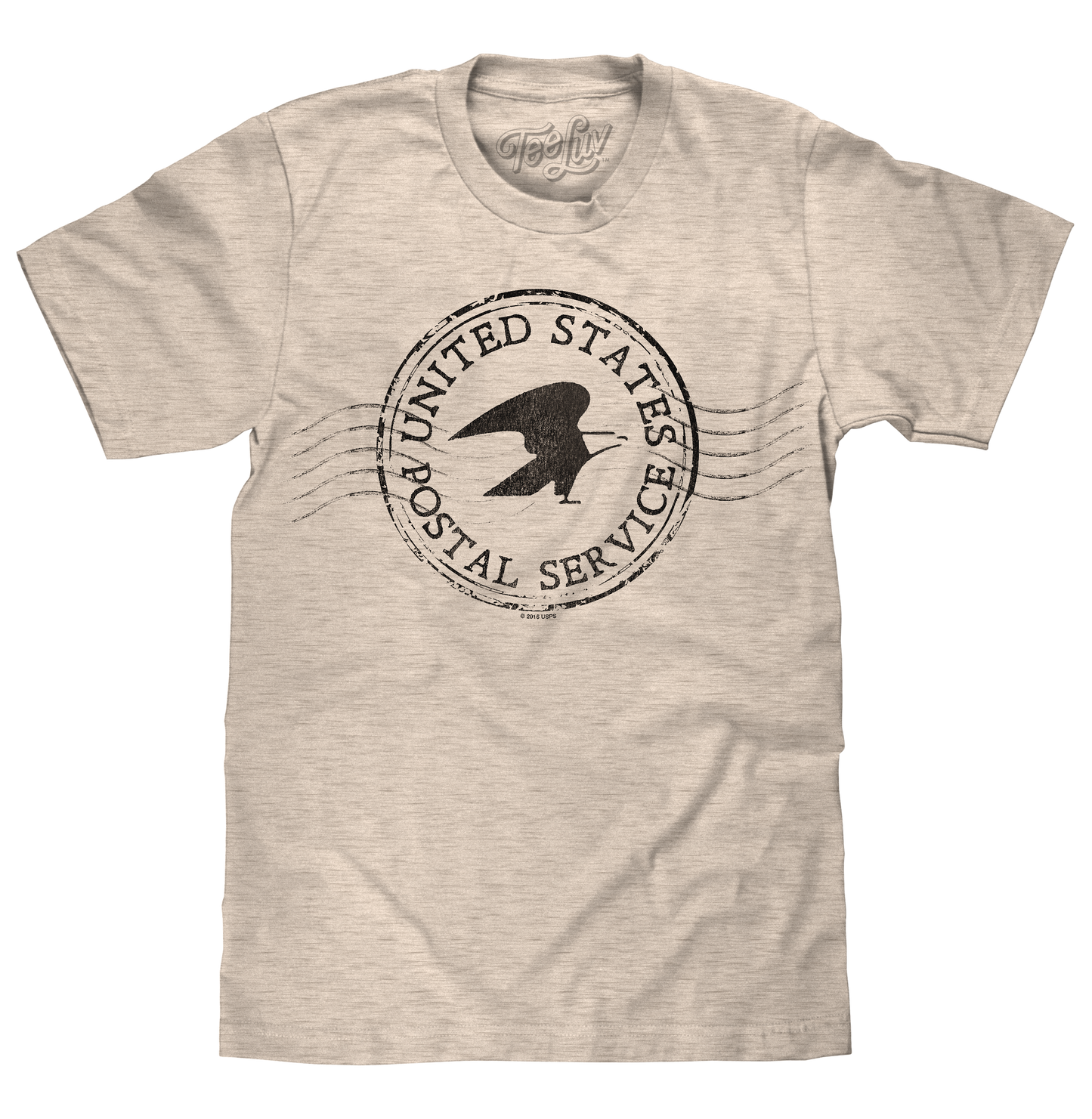 USPS Postmark Mens T Shirt Oatmeal