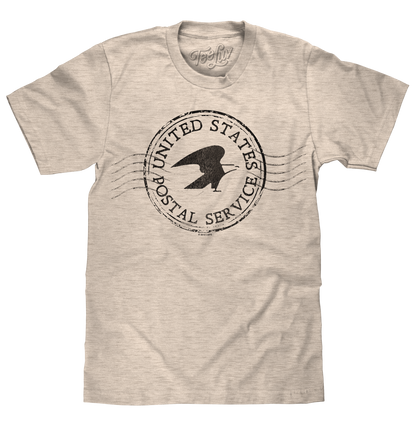USPS Postmark Mens T Shirt Oatmeal