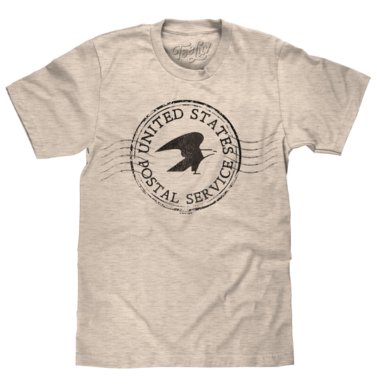 USPS Postmark Mens T Shirt Oatmeal