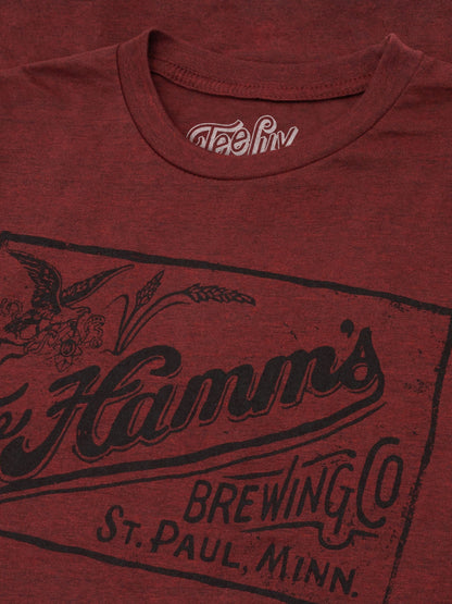 The Hamm's Brewing Company Logo Mens T Shirt Red