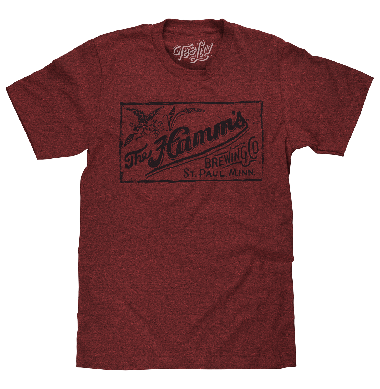 The Hamm's Brewing Company Logo Mens T Shirt Red