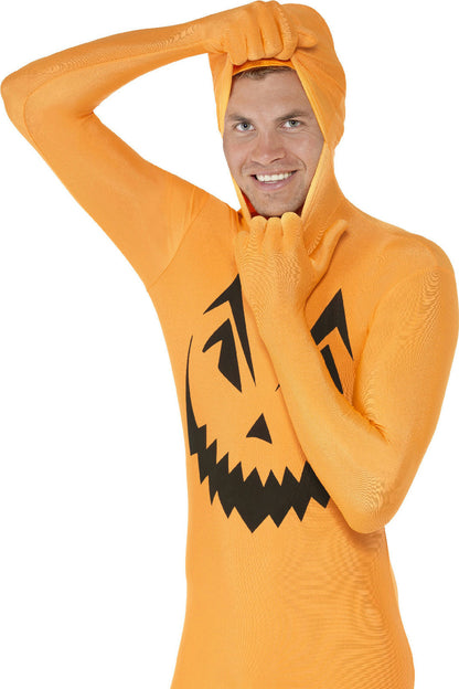 Pumpkin Second Skin Adult Costume Size Large