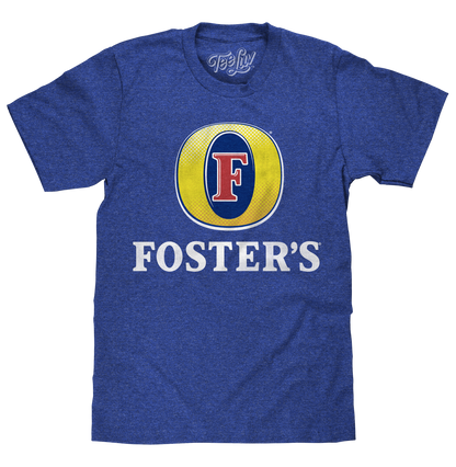 Foster's Logo Mens T Shirt Blue