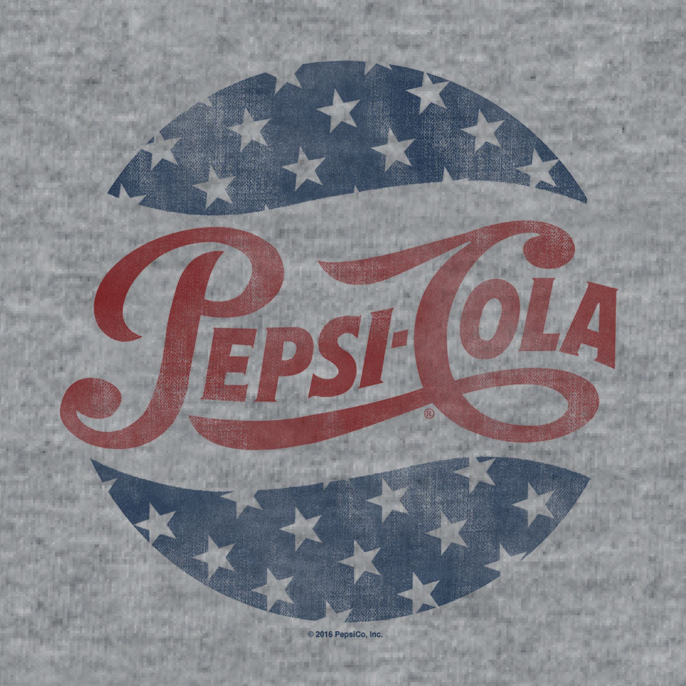 Pepsi Cola Stars Mens T Shirt Gray