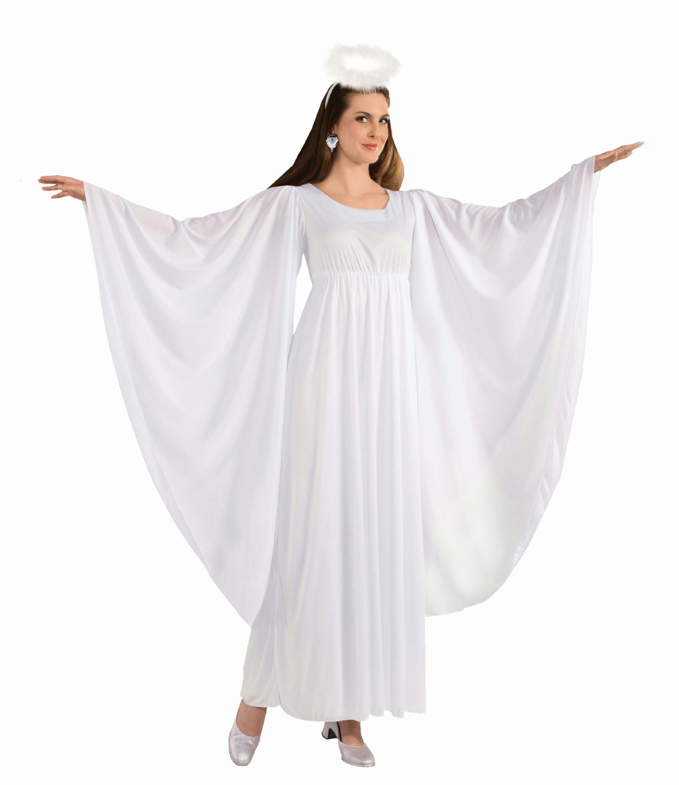 Angel White Adult Dress and Halo Standard Size Costume