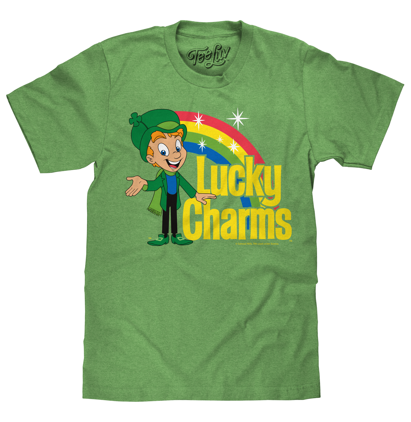 Lucky the Leprechaun Mens T Shirt Green