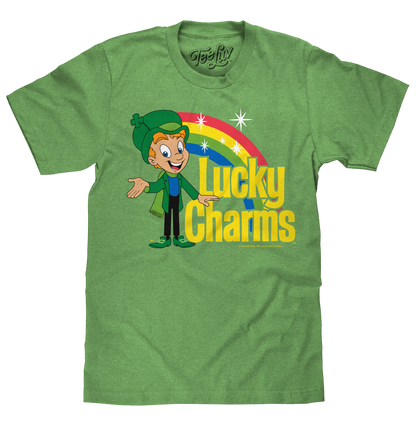 Lucky the Leprechaun Mens T Shirt Green