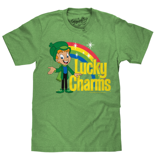 Lucky the Leprechaun Mens T Shirt Green