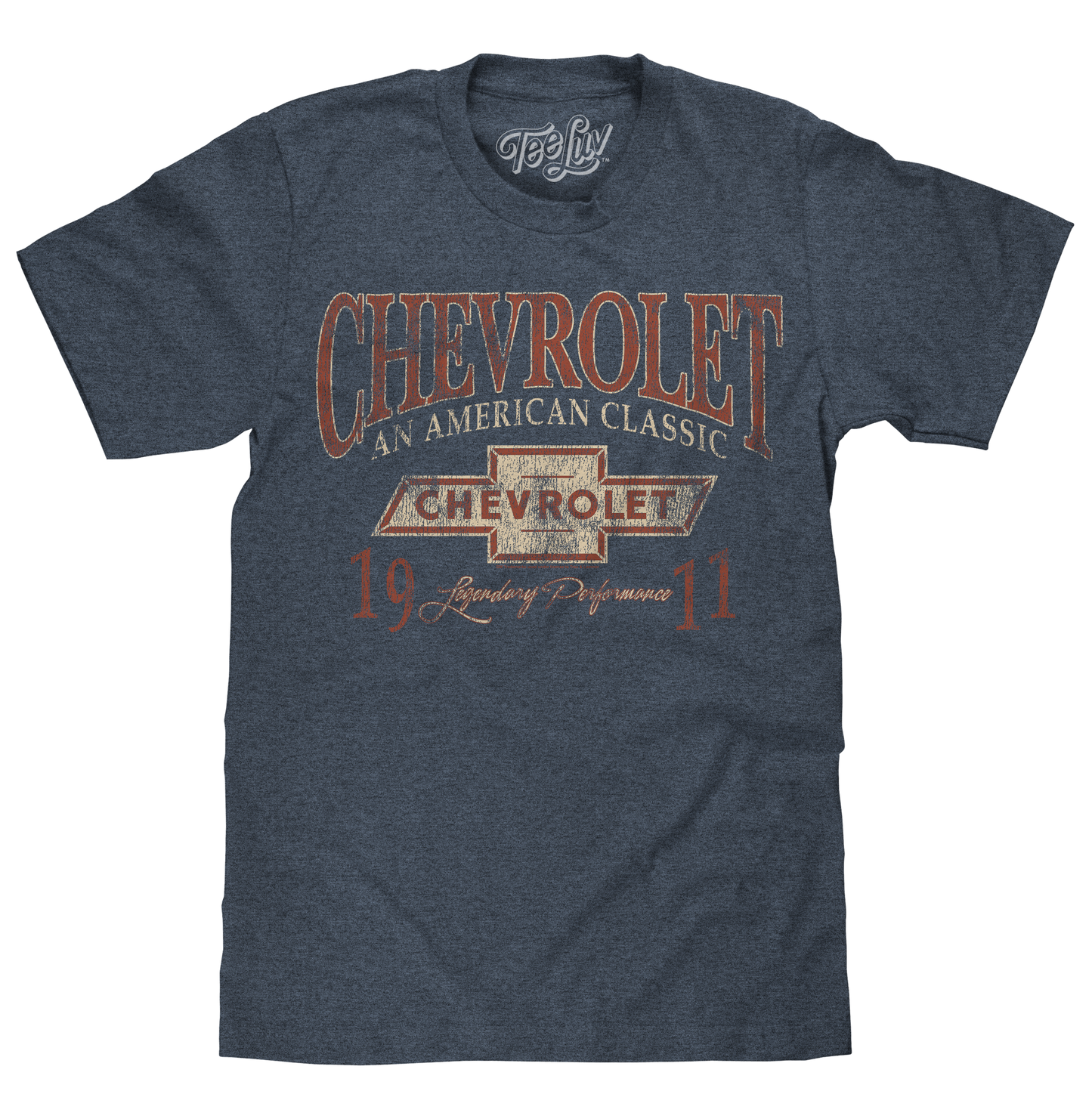 Chevrolet: An American Classic Mens T Shirt Indigo Black Heather