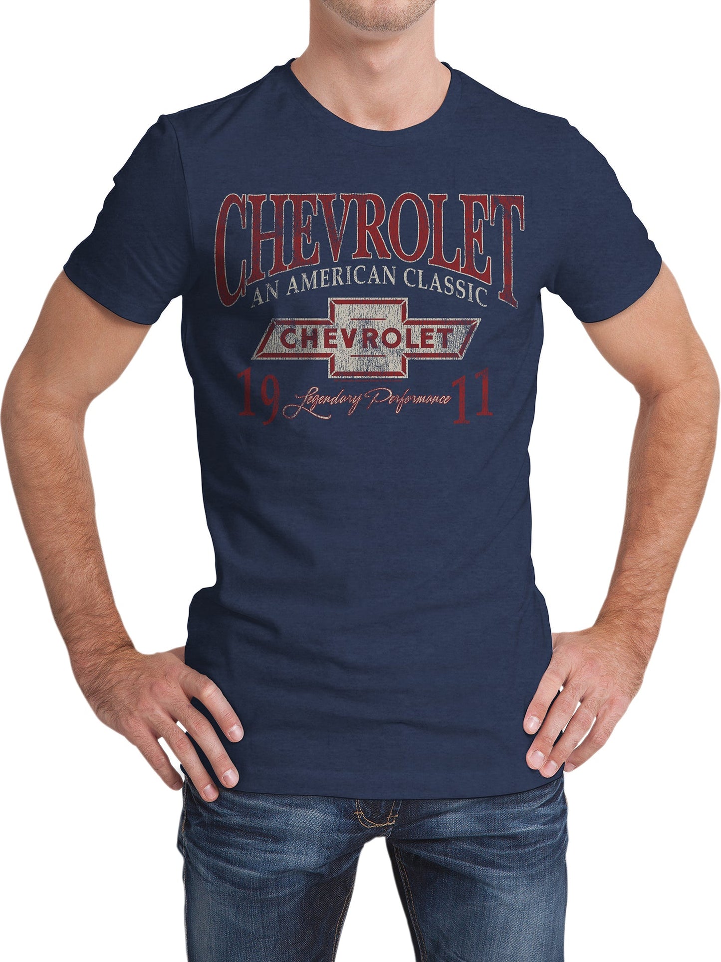 Chevrolet: An American Classic Mens T Shirt Indigo Black Heather