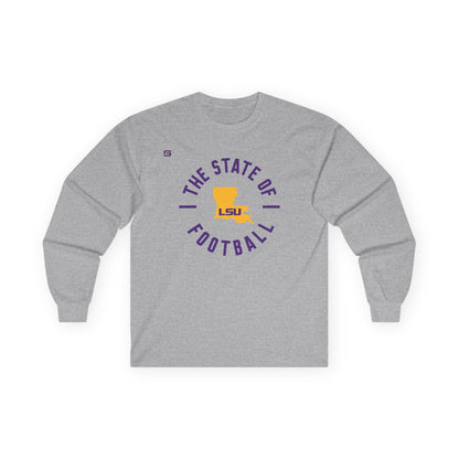 LSU Football State of Football Long Sleeve Shirt