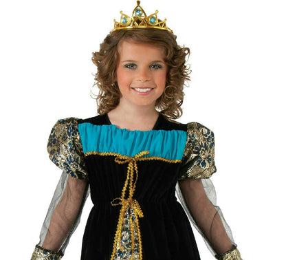Black Camelot Princess Child Costume Dress and Tiara Size Small 4-6