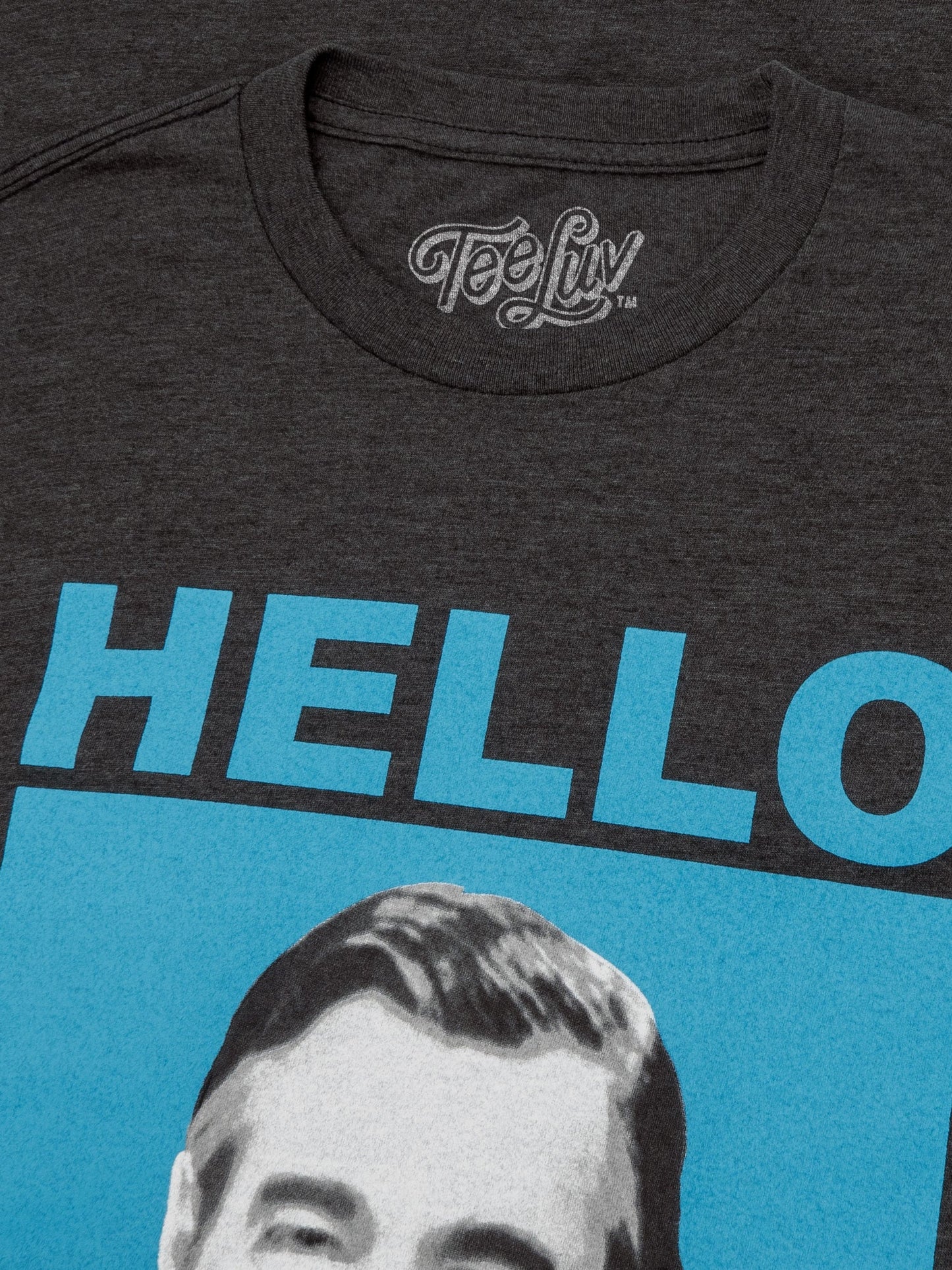Mister Rogers "Hello Neighbor" Mens T Shirt Gray