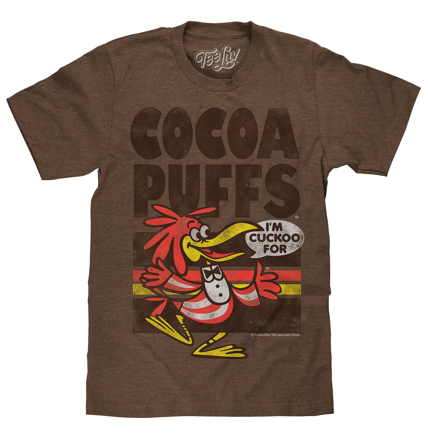 "I'm Cuckoo For Cocoa Puffs" Mens T Shirt Brown