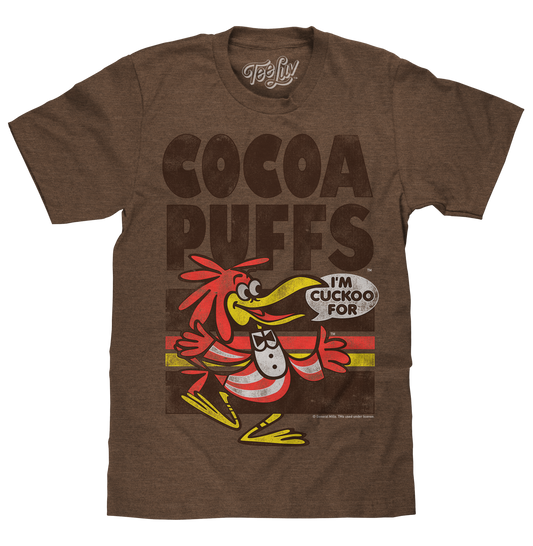 "I'm Cuckoo For Cocoa Puffs" Mens T Shirt Brown