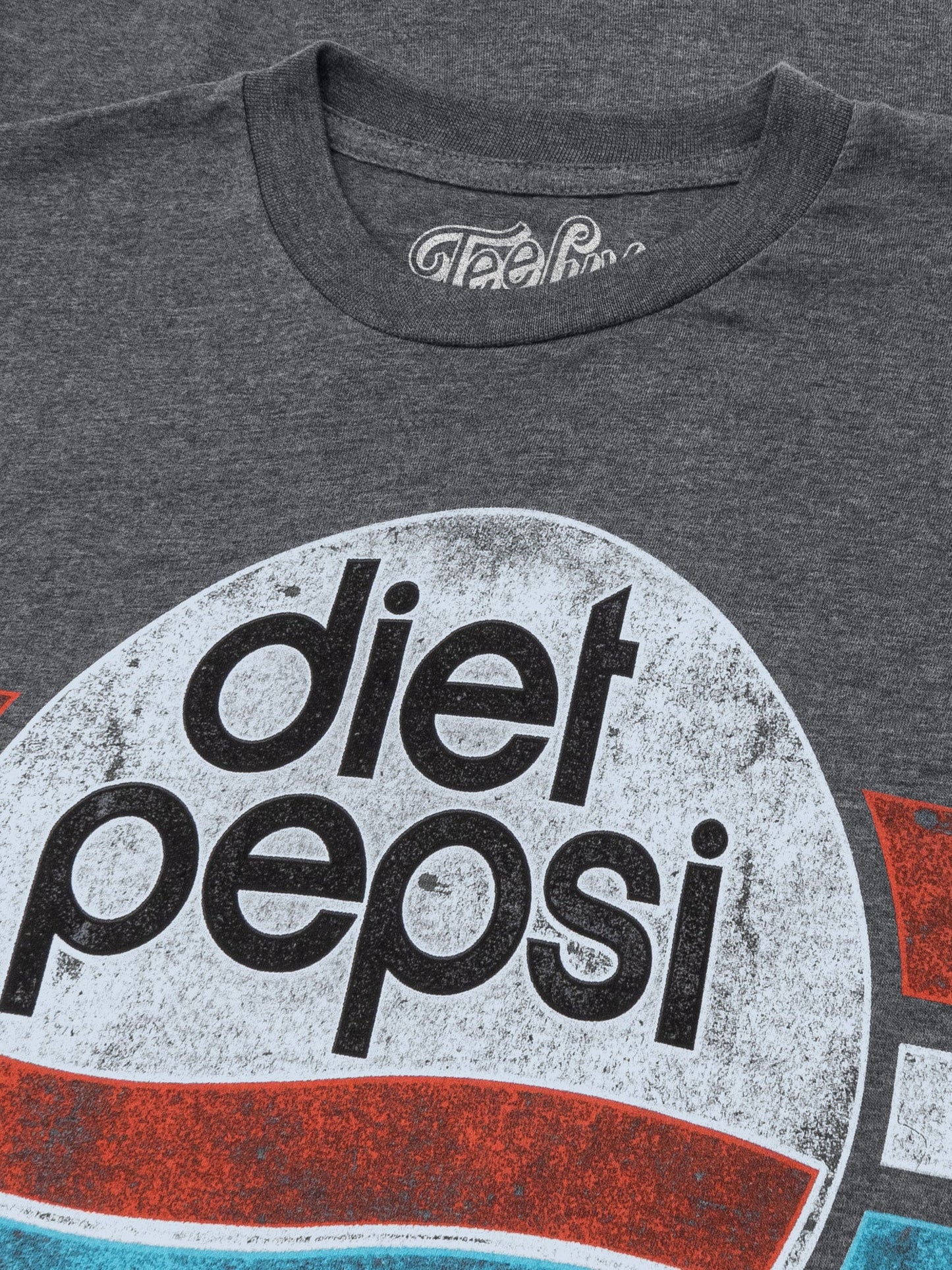 Diet Pepsi Logo Mens T Shirt Gray